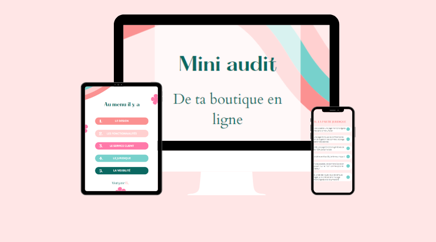 Morganebichon.fr | Freebie - Mini audit - boutique en ligne| réduire les abandons de panier