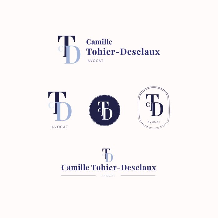 Logos et déclinaisons de Camille Tohier Desclaux